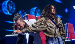 "The Voice of Poland": Michał Szpak i Baron zrobili skecz na scenie. Zobaczcie wideo