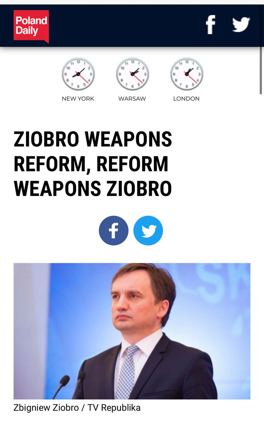 Poland Daily jest niezrozumiały dla anglojęzycznych czytelników