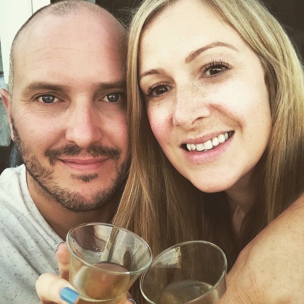 Rachael Bland z mężem
