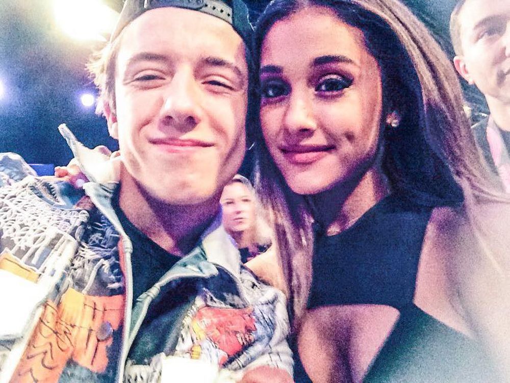Ariana Grande i Dawid Kwiatkowski
Fot, screen z Facebook