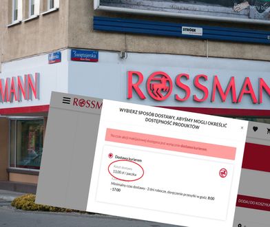 Promocja w Rossmannie. Dostawa tylko kurierem za 13 zł. Klientki oburzone
