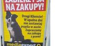 Nie zostawiaj psa pod sklepem. Sklepy rezygnują z tabliczki "zakaz wprowadzania psów"