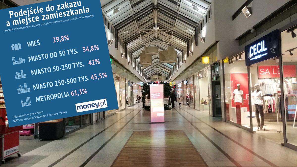 Zakaz handlu przeszkadza przede wszystkim zamożnym mieszkańcom dużych miast, wynika z badania IBRIS. dla SCB