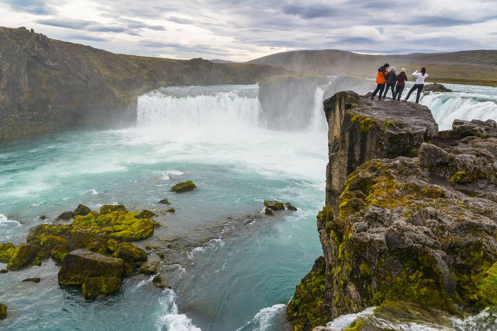 Nad wodospadem Goðafoss 