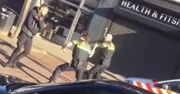 Szokujące nagranie z Holandii. Krzyczał po polsku. Atakował policjantów