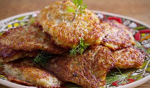 Placki ziemniaczano-pieczarkowe. Rumiane i chrupiące