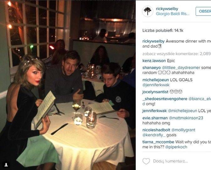 Taylor Swift i Calvin Harris na randce z fanem