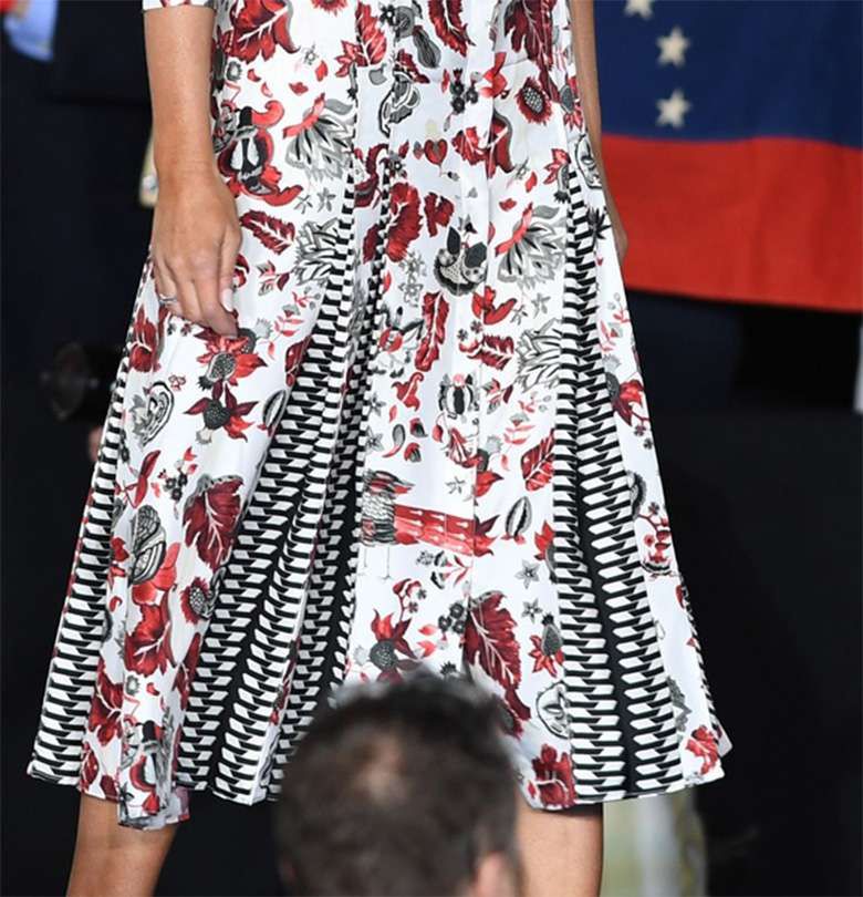 Stylizacja Melanii Trump w Miami