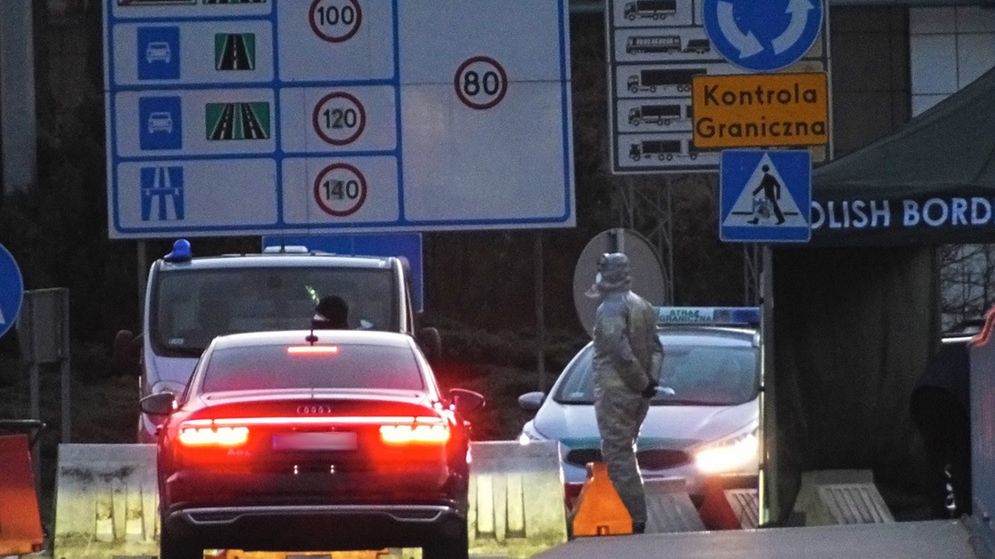 Słubice.Przejście graniczne.16.03.2020 rano.