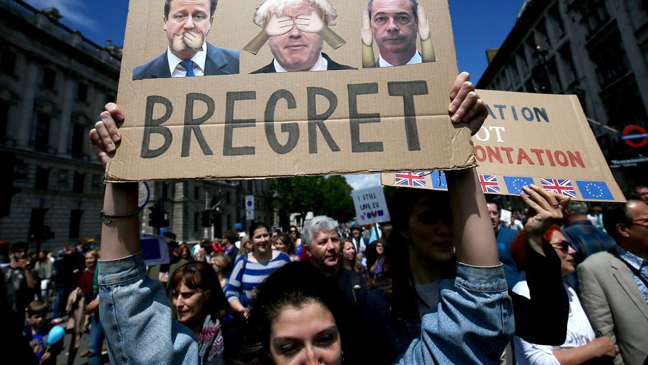 Brytyjczycy już wkrótce mogą poczuć "bregret", czyli żal z powodu Brexitu