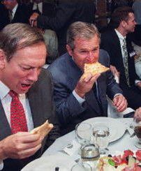 Reklama pizzy obraża Busha?