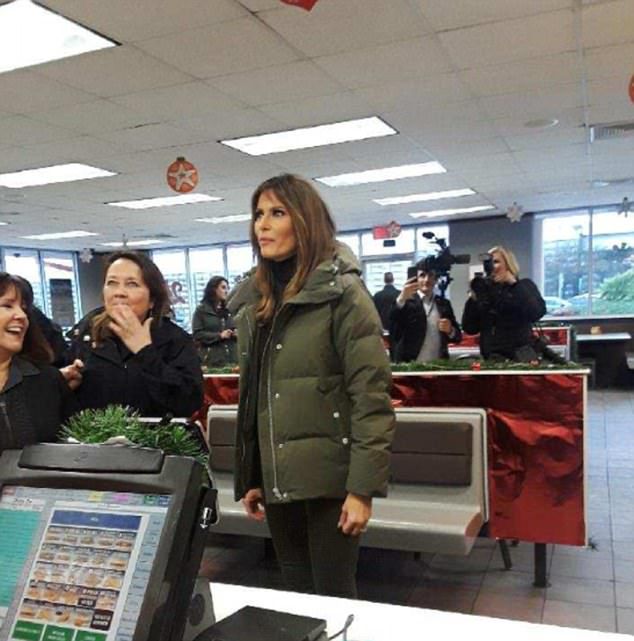 Melania Trump w fast-foodzie