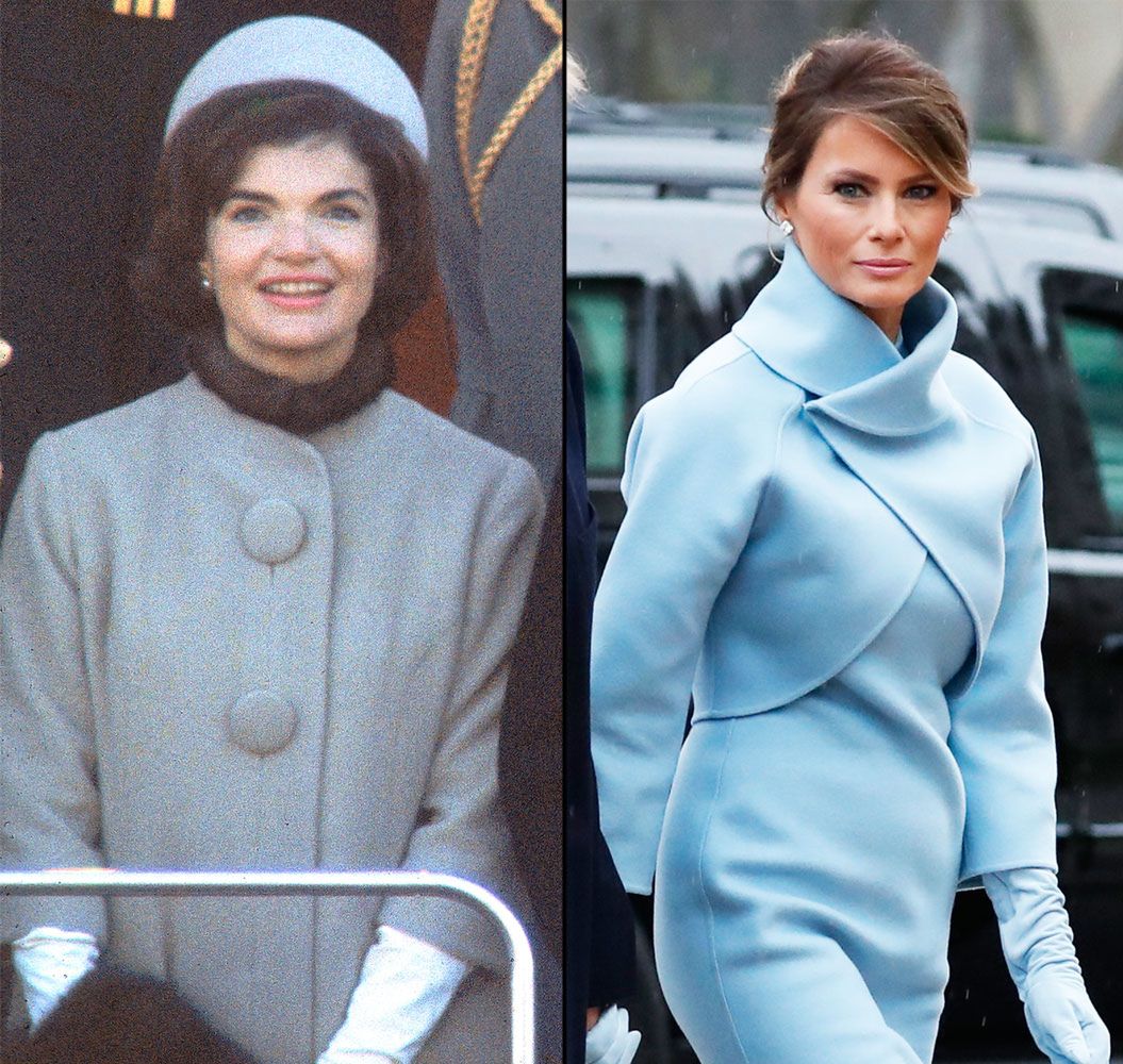 Melania Trump na zaprzysiężeniu Donalda Trumpa na prezydenta USA wybrała kreację inspirowaną stylem Jackie Kennedy