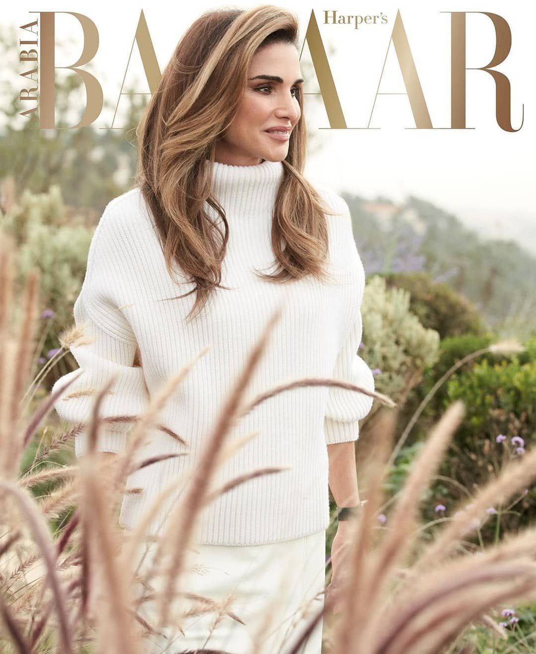 Królowa Rania na okładce Harper's Bazaar Arabia