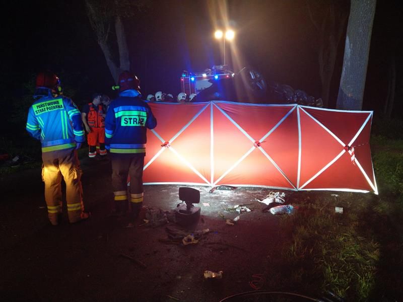 Śmiertelny wypadek na trasie Szamocin – Białośliwie – FOTO