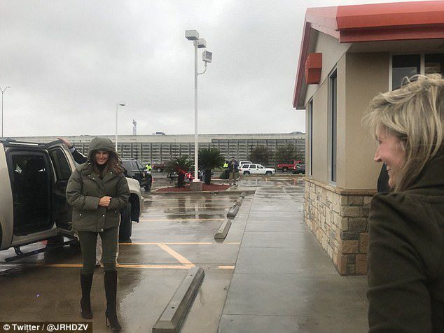 Melania Trump w fast-foodzie