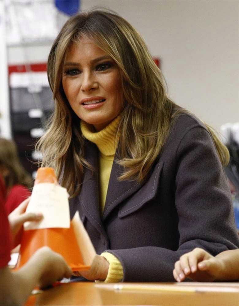 Melania Trump z wizytą w szkole artystycznej