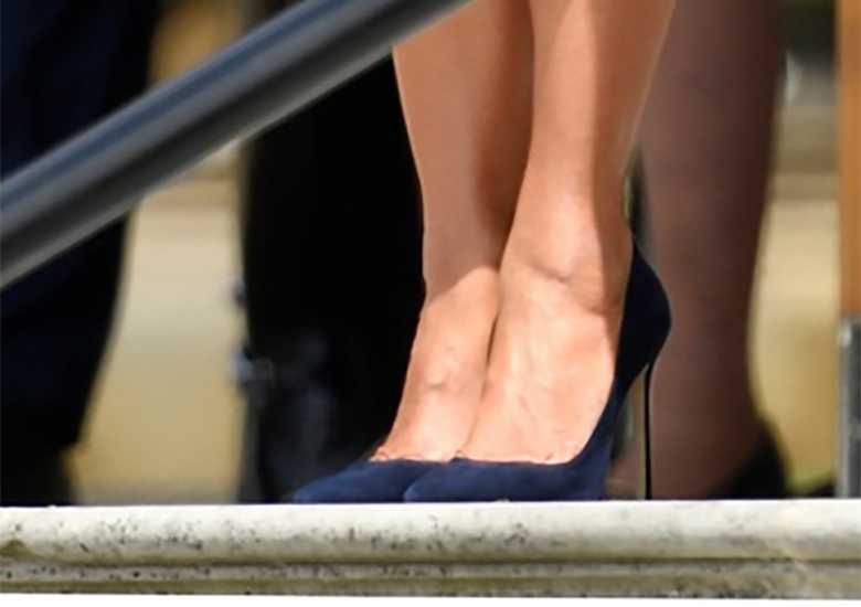 Melania Trump -obcasy, Wielka Brytania stylizacja