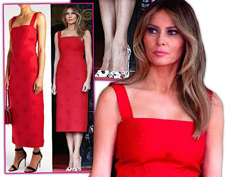 Melania Trump z wizytą w Chinach. Kreacja: Valentino