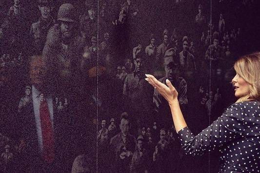 Melania Trump wybrała suknię w kropki. Przypomina tę, którą nosiła Kate