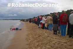 U Kijowskiego mocny fotomontaż. Uderza w "Różaniec do granic"