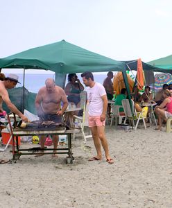 Grillowanie na plaży - piwko i bluzgi. Ahoj, polski Bałtyku!