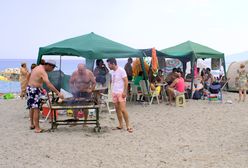 Grillowanie na plaży - piwko i bluzgi. Ahoj, polski Bałtyku!