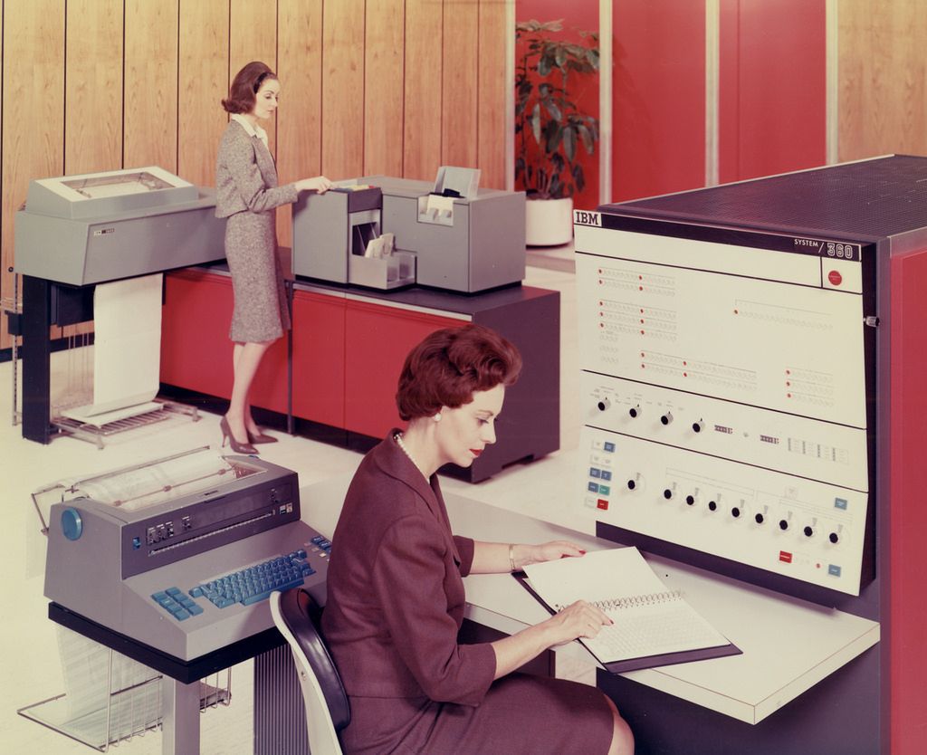 Stara reklama komputerów IBM 