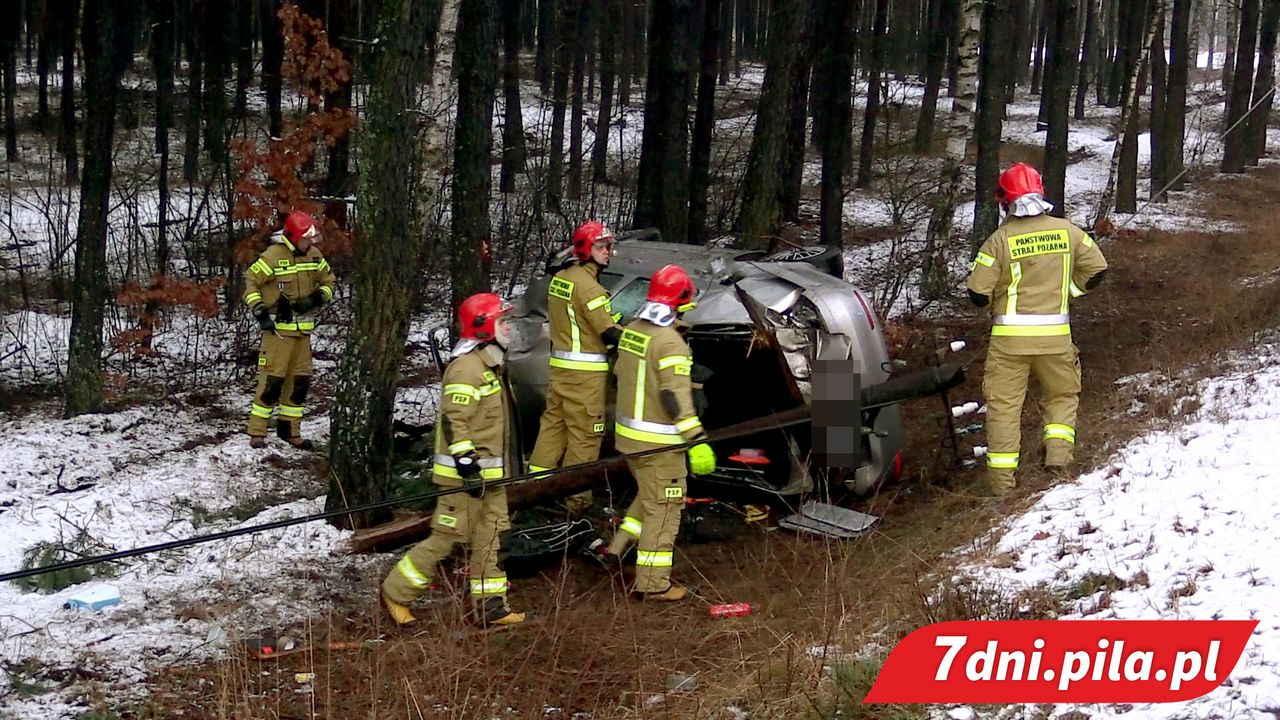 Dachowanie na drodze na Płotki