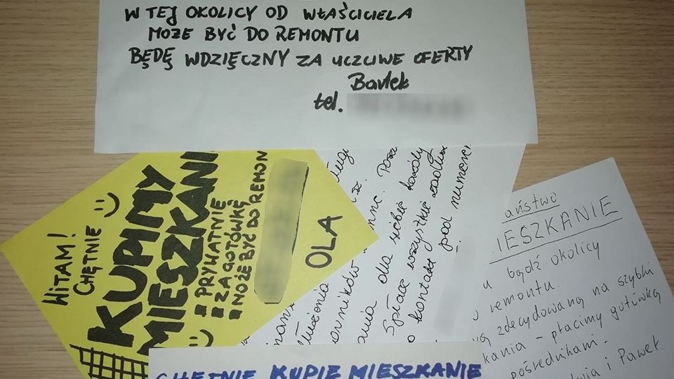 Na oszustów muszą uważać też sprzedający. Agenci podszywają się pod kupujących, rozwieszając ogłoszenia wyglądające, jak stworzone ręcznie. Następnie, za odpowiednią prowizję, oferują pomoc w sprzedaniu