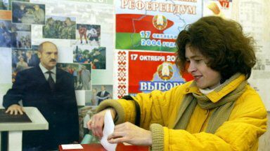 Głosowanie w Mińsku