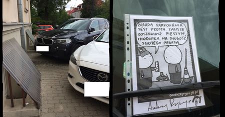 Źle zaparkował wielkie BMW. Dzięki temu zapamięta to na długo