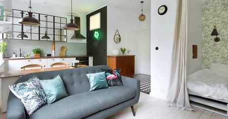 Metamorfoza kawalerki. Zmienili 31 metrów w modną przestrzeń pełną dobrego designu