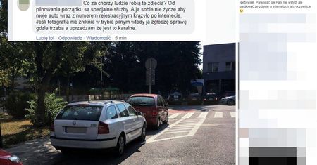 Zaparkowała na ścieżce rowerowej i trafiła do internetu. Teraz grozi rowerzystom zemstą