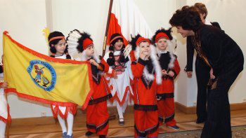 Jolanta Kwaśniewska z indianami