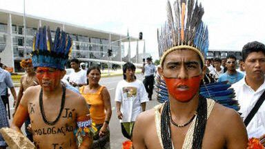 Indianie Cinta-Larga protestują w obronie rezerwatu