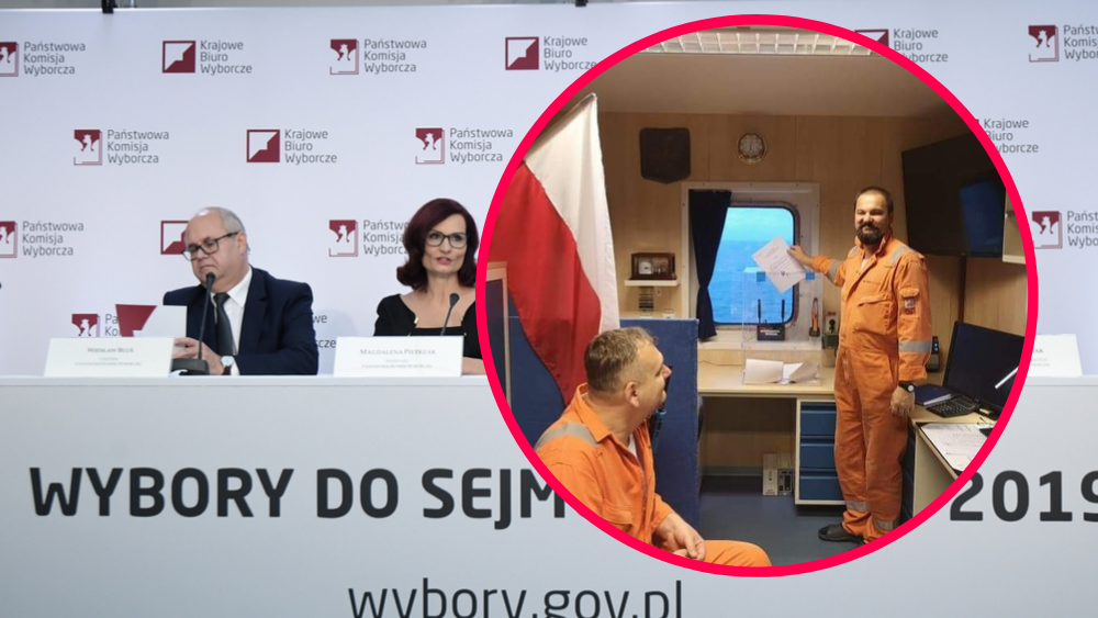 W wyborach parlamentarnych 2019 utworzono 5 obwodów na statkach morskich.
