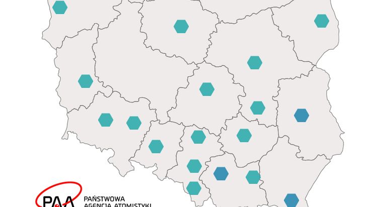 Państwowa Agencja Atomistyki na bieżąco monitoruje poziom promieniowania. 
