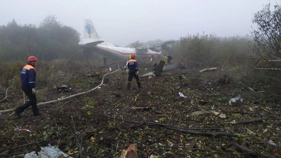 Lwów. Katastrofa lotnicza. Na pokładzie An-12 znajdowało się 8 osób