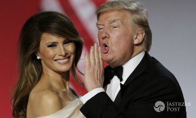 Pierwszy taniec Donalda Trumpa z Melanią tuż po zaprzysiężeniu! Pierwsza dama USA w zjawiskowej kreacji! [WIDEO]