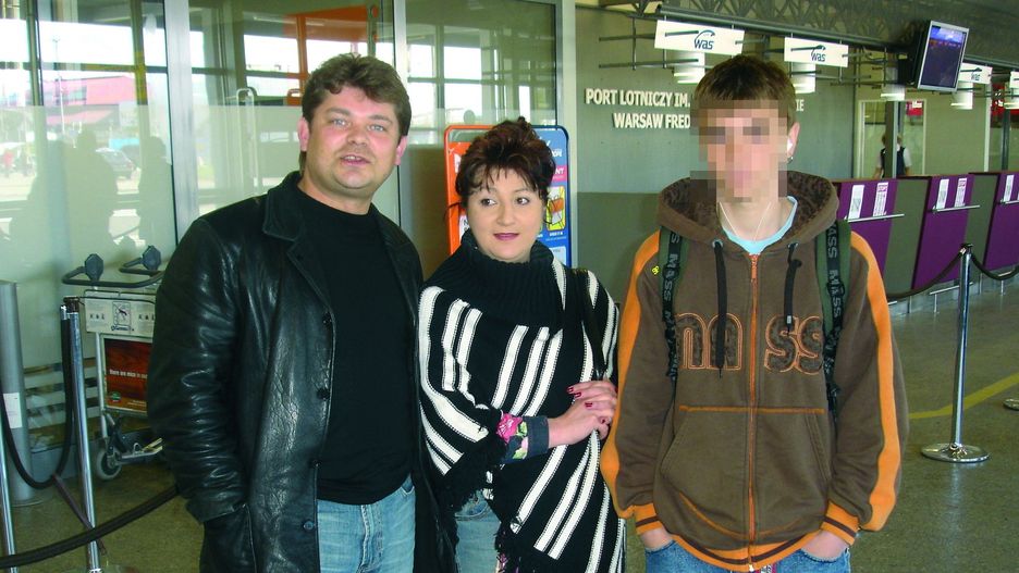 Zenek Martyniuk z żoną i synem
