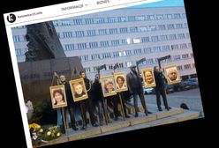 Katowice: narodowcy ustawili szubienice. Zawiesili na nich zdjęcia europosłów PO