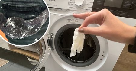 Chusteczka dostała się do prania. Bez nerwów, można ją bardzo łatwo usunąć z ciuchów