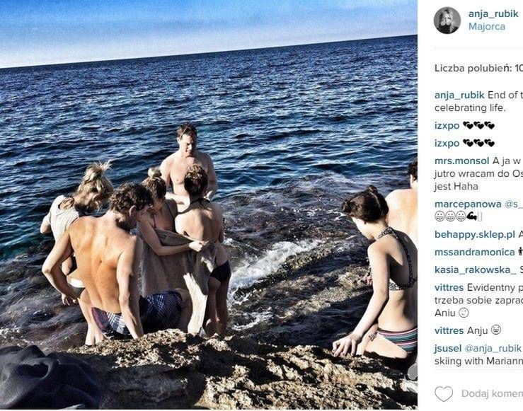 Anja Rubik spędza Sylwestra na Majorce