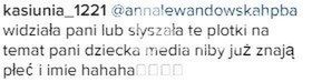 Fanka o płci dziecka Anny Lewandowskiej