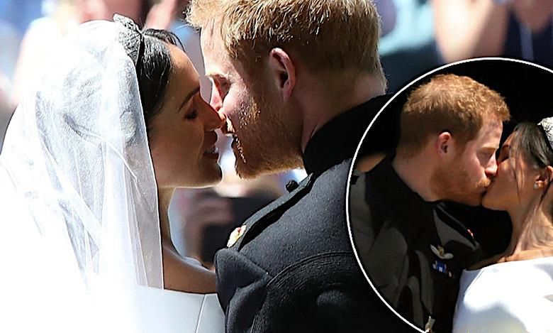 Historyczny moment! Tak wyglądał pierwszy pocałunek księcia Harry'ego i Meghan Markle po ślubie [WIDEO]