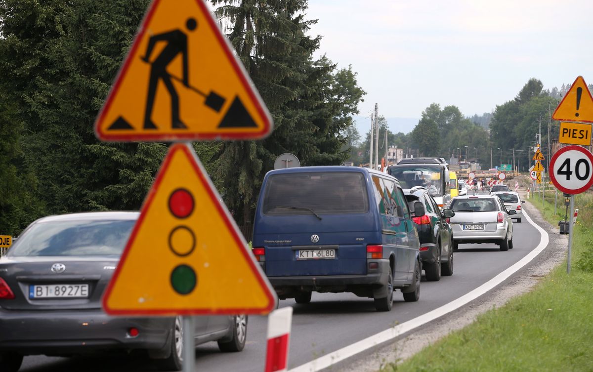 Remont Zakopianki. Utrudnienia na trasie do końca tygodnia