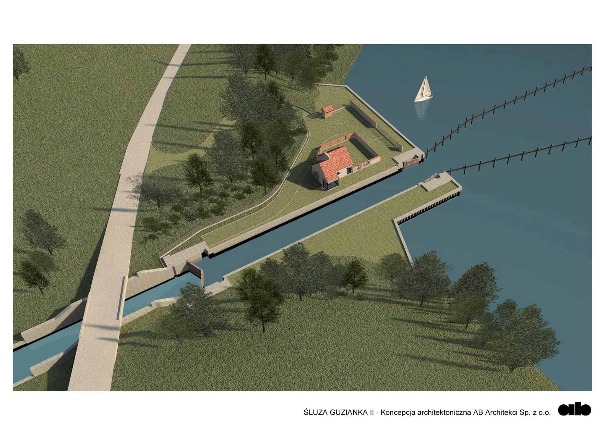 Projekt śluzy Guzianka II 