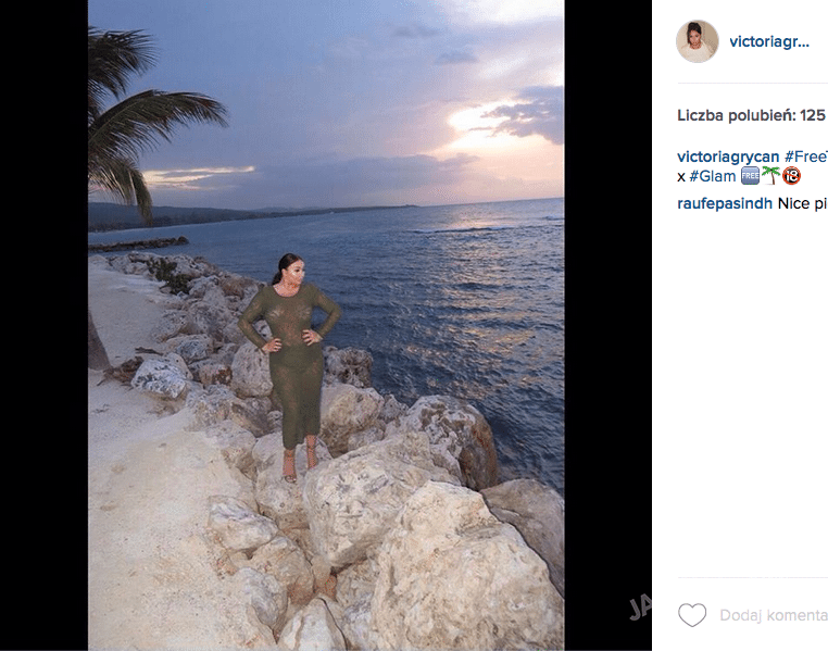 Wiktoria Grycan pozuje jak Kim Kardashian
