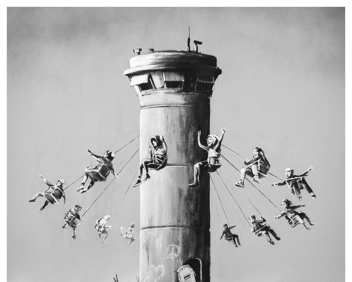 Banksy oskarżony o antysemityzm. Sprawa dotyczy plakatu o Palestynie
